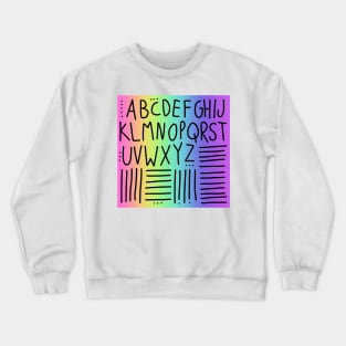 Rainbow ABCs Crewneck Sweatshirt